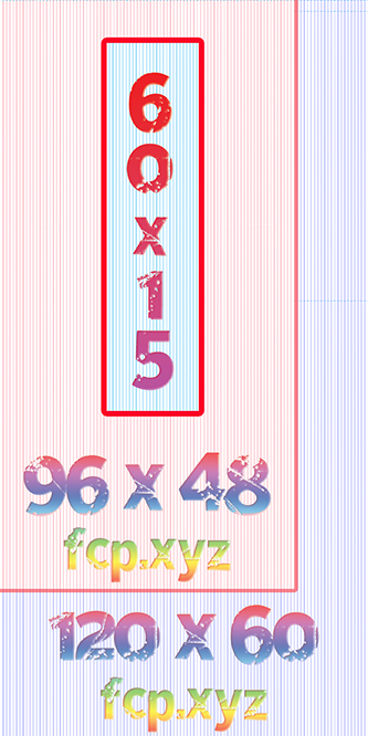 60-inx15-in Coroplast Printed in Full Color 1 Side